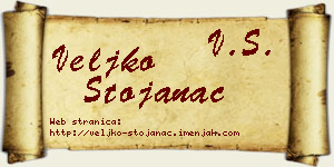 Veljko Stojanac vizit kartica